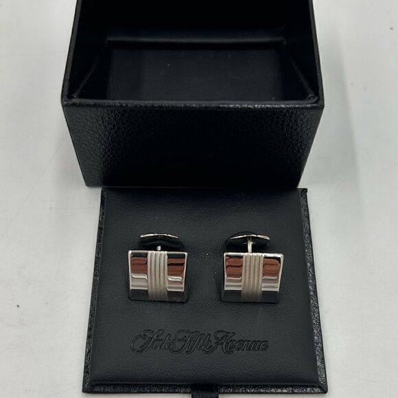 Men’s SFA  brand, sterling, silver premium cufflinks - Picture 1 of 5